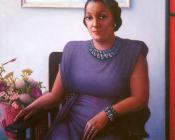 阿基保尔约翰莫特利 - Portrait of a Cultured Lady